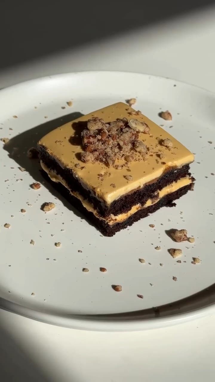 Pecan Cake, up close